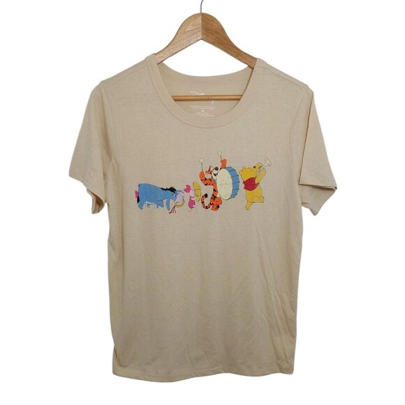Disney Women's Size Medium Shirt Top Winnie the Pooh Tigger Eeyore Piglet - Picture 1 of 8
